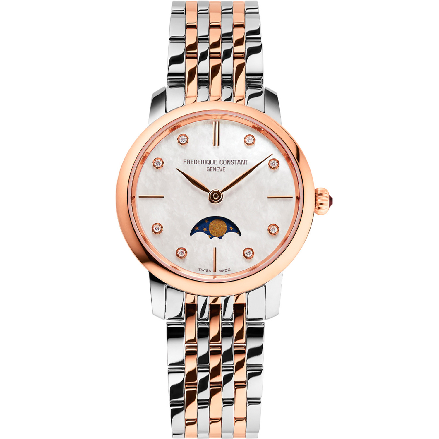 Часы Frederique Constant Slim Line Moonphase FC-206MPWD1S2B